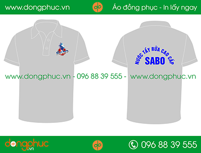 Áo phông đồng phục công ty nước tẩy tửa rửa Sabo