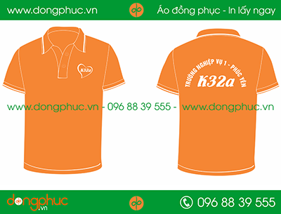 Áo phông đồng phục Lớp K32a Trường nghiệp vụ 1 - Phúc Yên