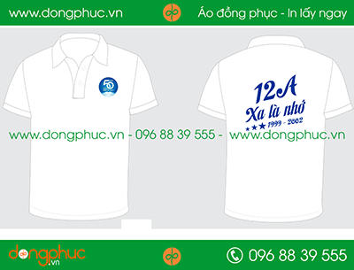 Áo phông đồng phục Lớp 12A - Xa là nhớ