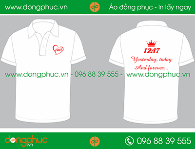 Áo phông đồng phục Lớp 12A7 - Forever