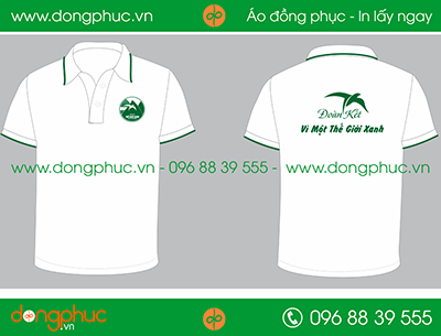 Áo phông đồng phục công ty Thế Giới Xanh