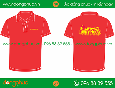 Áo phông đồng phục công ty Sơn Lucky House