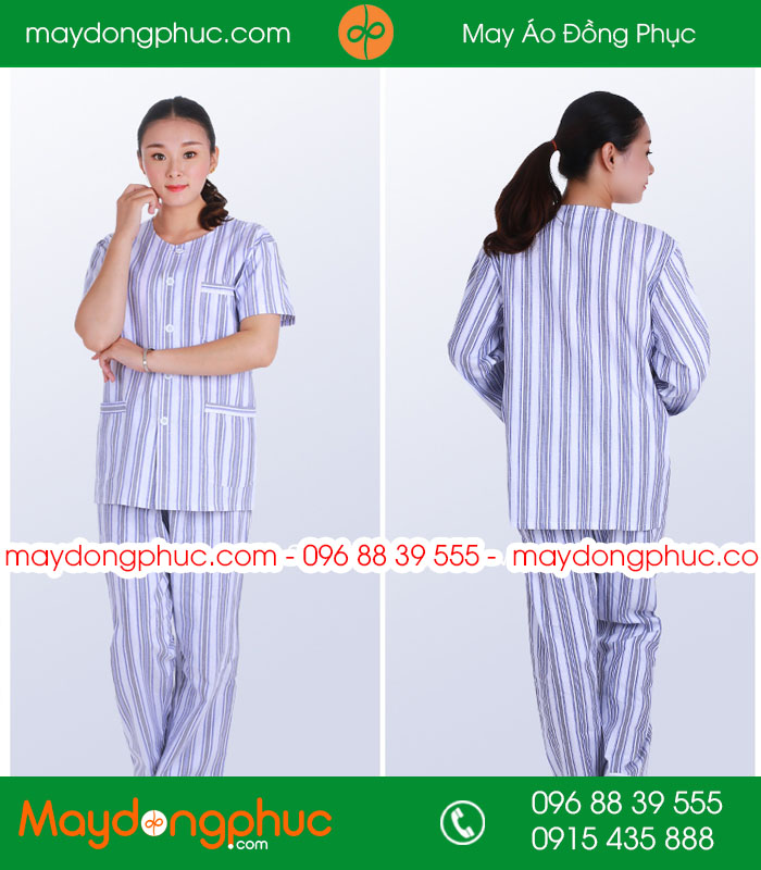 Quần áo đồng phục bệnh nhân mẫu ĐPBN 04