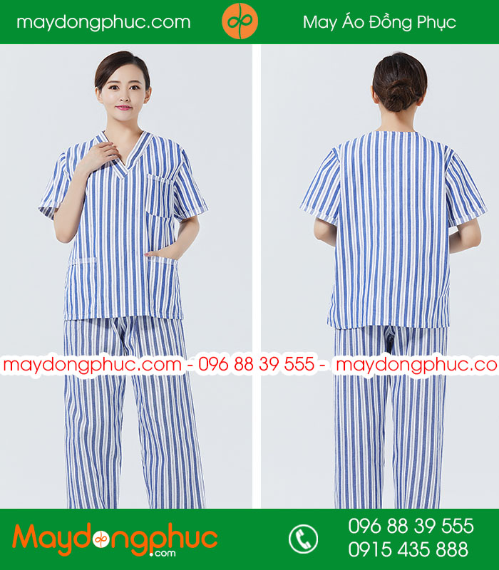 Quần áo đồng phục bệnh nhân mẫu ĐPBN 09
