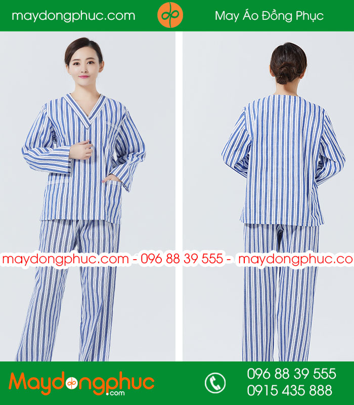 Quần áo đồng phục bệnh nhân mẫu ĐPBN 10