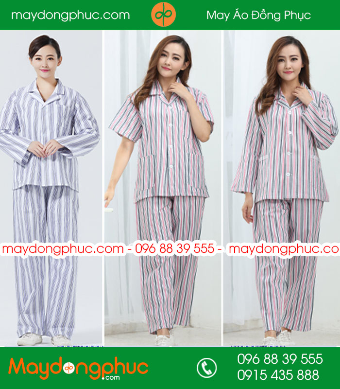 Quần áo đồng phục bệnh nhân mẫu ĐPBN 14