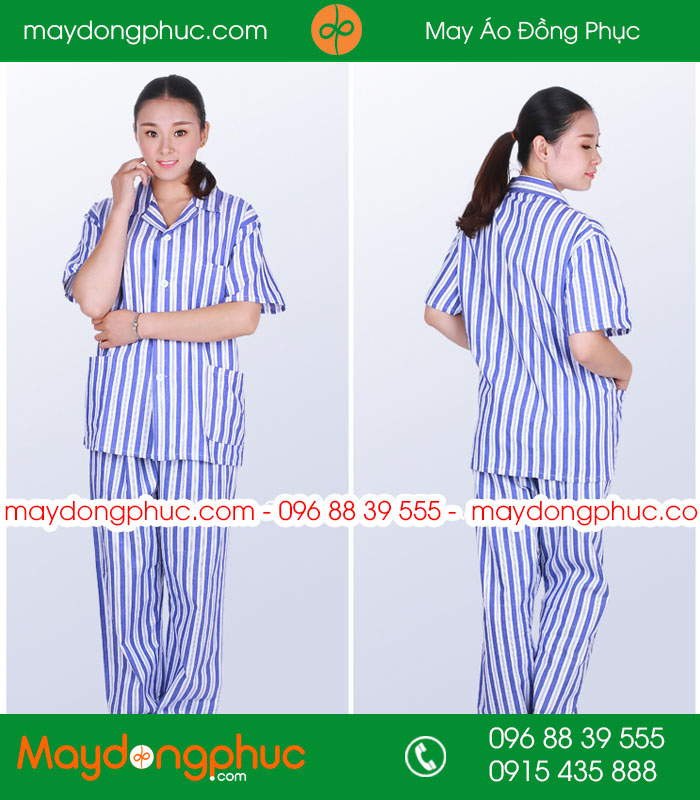 Quần áo đồng phục bệnh nhân mẫu ĐPBN 17