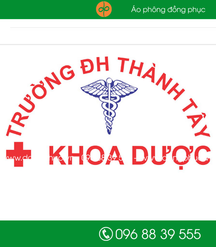 May đồng phục khoa dược đại học Thành Tây. 