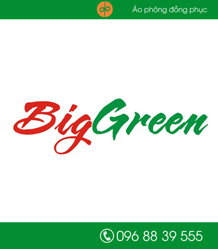  May đồng phục công ty BigGreen.