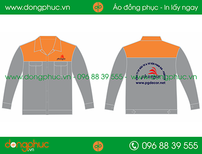 Áo bảo hộ đồng phục cty Phan Gia