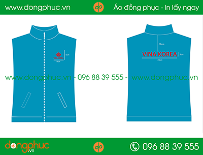 Áo khoác gió đồng phục công ty VINA KOREA