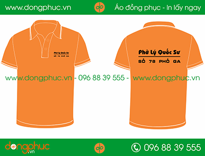 Áo phông đồng phục nhà hàng Phở lý Quốc Sư