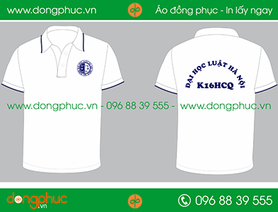 Áo phông đồng phục Lớp K16HCQ - ĐH Luật Hà Nội
