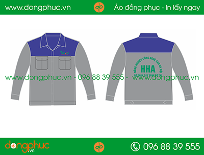 Áo bảo hộ đồng phục cty Công Nghệ Cao HHA