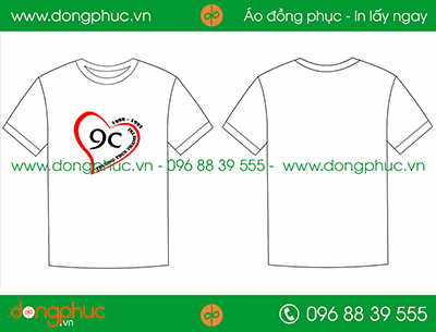 Áo phông đồng phục lớp 9C - Trường THCS Thanh Trì