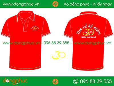 Áo phông đồng phục Lớp 12A - Trường THCS Văn Khê
