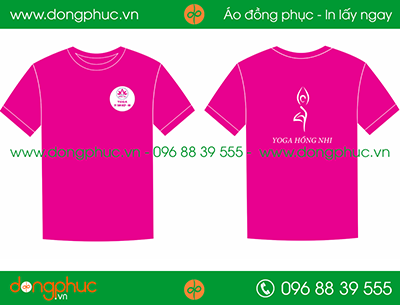 Áo phông đồng phục Yoga Hồng Nhi