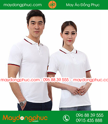 Áo phông đồng phục màu trắng