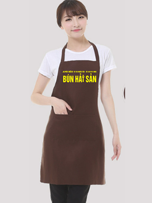 May tạp dề quán Bún hải sản