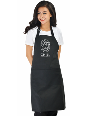 May tạp dề quán Chill