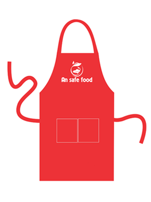 May tạp dề quán An Safe Food