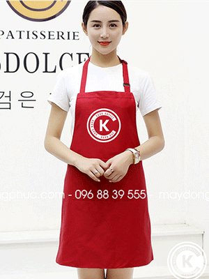 May tạp dề Quán K Coffee