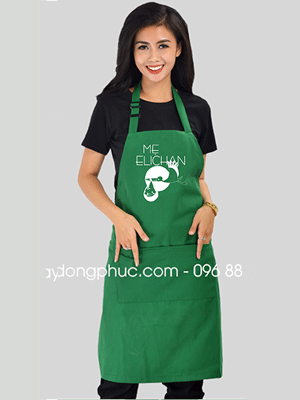 May tạp dề quán Mẹ Elichan