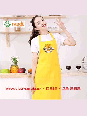 May tạp dề quán bánh mì Bà bảy