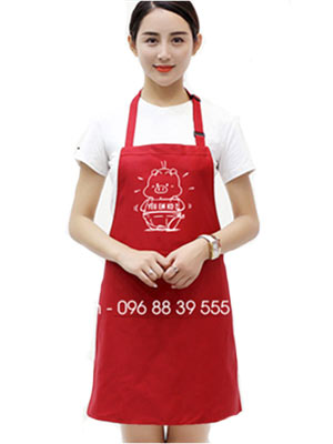 May tạp dề quán Yêu em ko