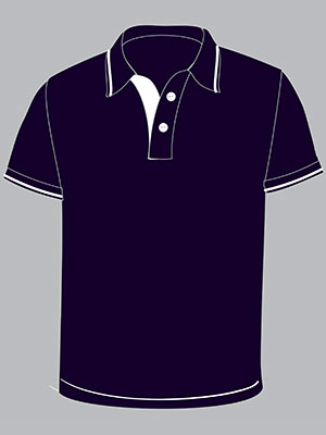May áo đồng phục màu tím than