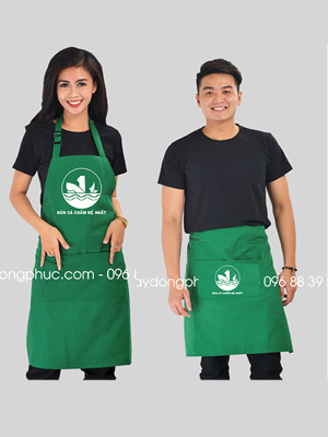 May tạp dề quán bún cá