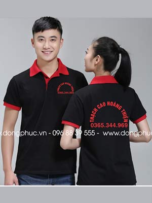 May áo phông công ty Thạch cao Hoàng Thiện