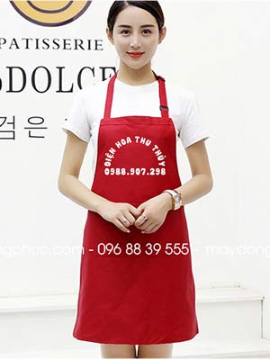May tạp dề cửa hàng Điện hoa Thu Thủy