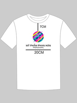 May áo phông cửa hàng Mỹ phẩm Phan Hân