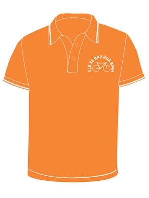May áo phông CLB Xe đạp Hòa Bình