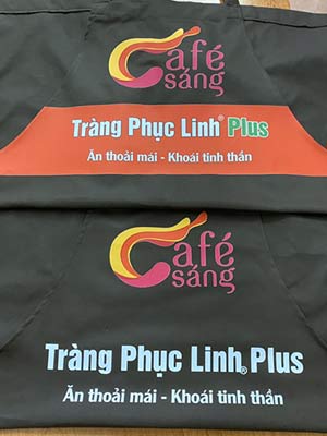 May tạp dề Cửa hàng Tràng Phục Linh Plus