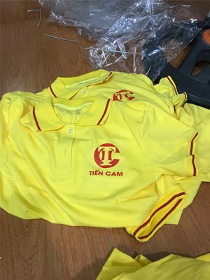 May áo phông Công ty Tiến Cam