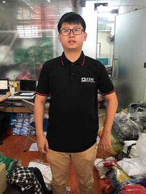 May áo phông màu đen Trung tâm Tiếng Anh ZIM