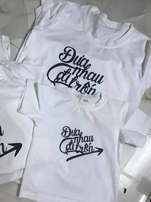 May áo phông chữ Đưa nhau đi trốn