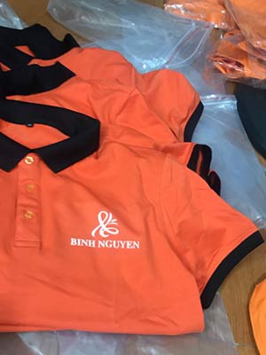 May áo phông cổ bẻ Công ty Bình Nguyên