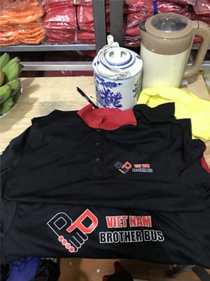 May áo phông Công ty Vietnam Brother Bus