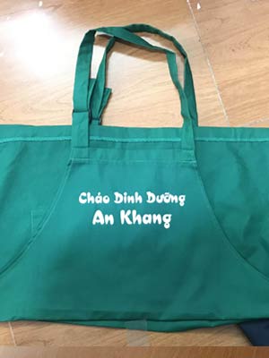 May tạp dề Quán cháo dinh dưỡng An Khang