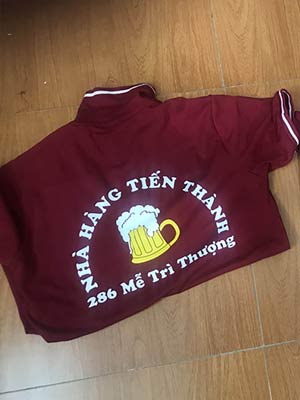 May áo phông Nhà hàng Tiến Thành
