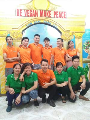 May áo phông Quán Cơm chay chân tâm