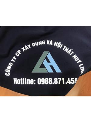May áo phông Công ty cổ phần Xây dựng và nội thất Huy Linh
