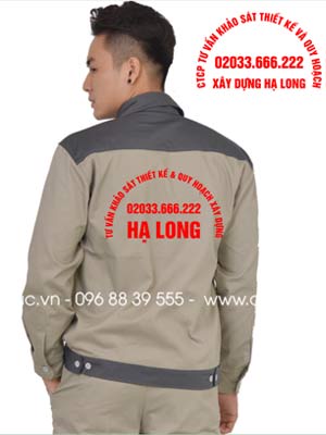 May đồng phục bảo hộ Công ty CP tư vấn khảo sát thiết kế và quy hoạch xây dựng Hạ Long