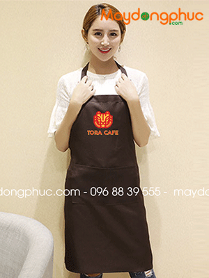 May tạp dề Quán Tora Cafe