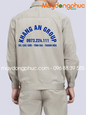 May đồng phục bảo hộ Khang An Group