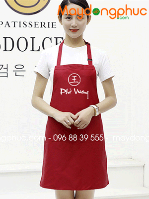May tạp dề Quán Phở Vương