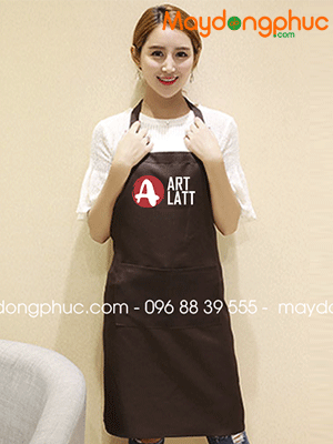 May tạp dề Quán Art Latt